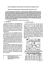 Test of transplantation method and survival and growth of transplanted coralsの画像