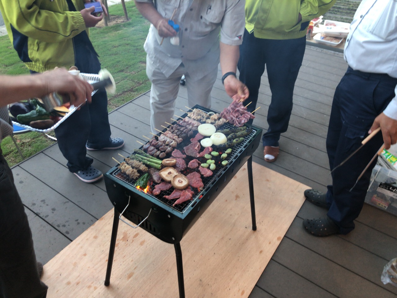 最近の富岡本社でのこと（BBQ＆小学生）の画像
