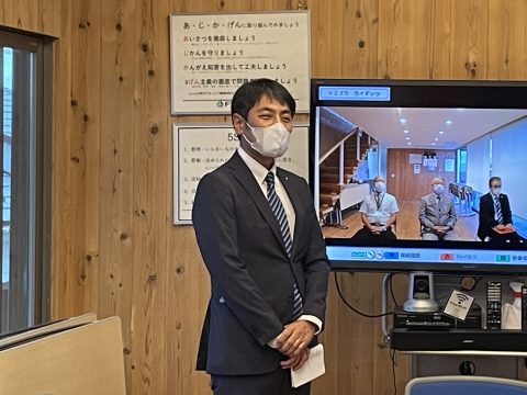 内定式2023　社長