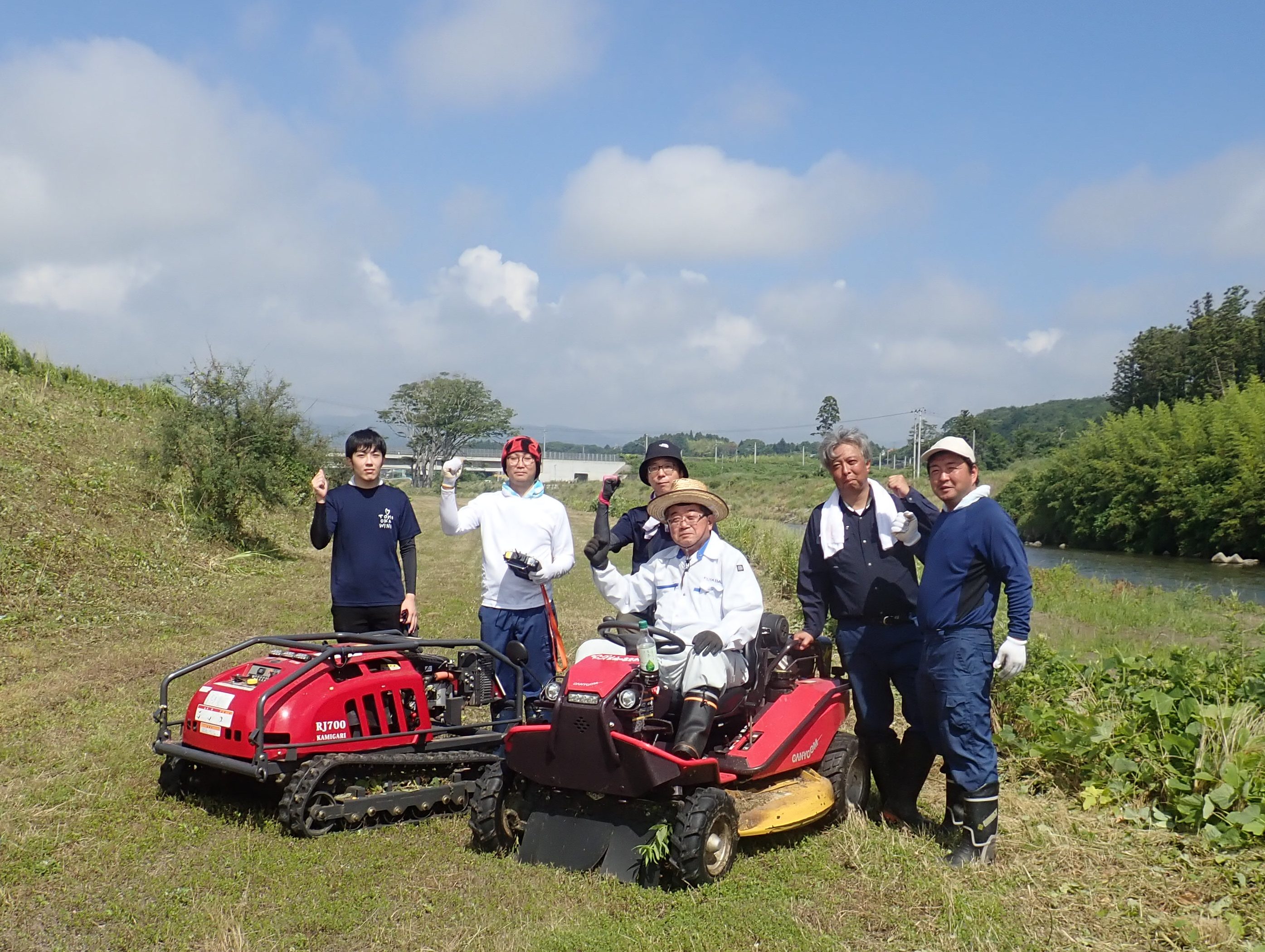富岡川河川敷の草刈りを実施しました。の画像