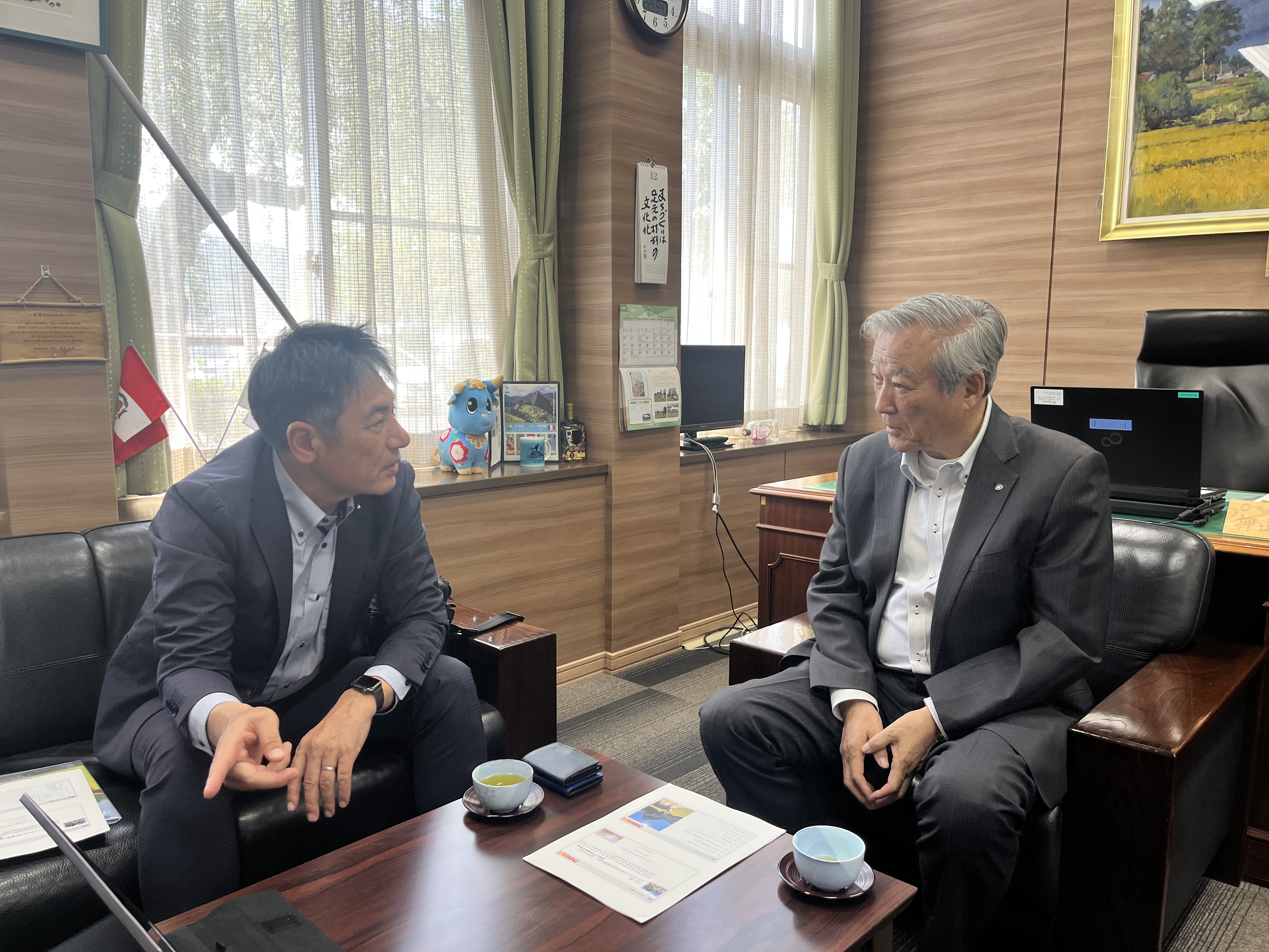 大玉村村長へマチュピチュ遺跡調査の進捗を報告しましたの画像